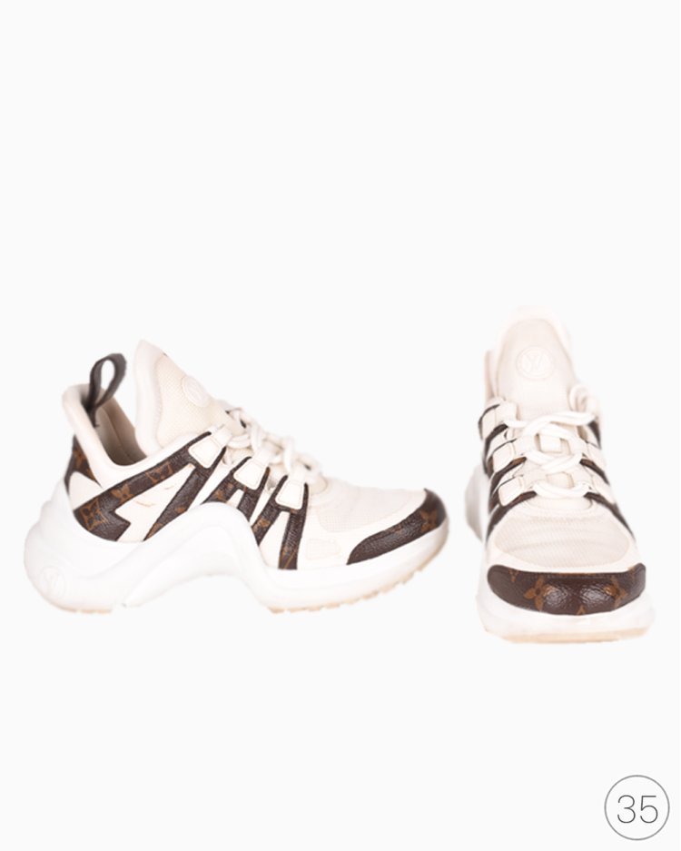 Louis Vuitton Archlight スニーカー Tênis Louis Vuitton Original Archlight Branco Monograma Feminino